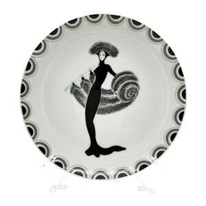 Erte Designed Snack Plate High Society by Seymour Mann Art Deco Fashion 1981